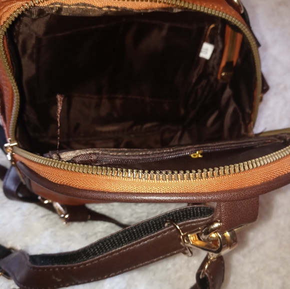 EUC Brown Handbag Backpack - Picture 3 of 5